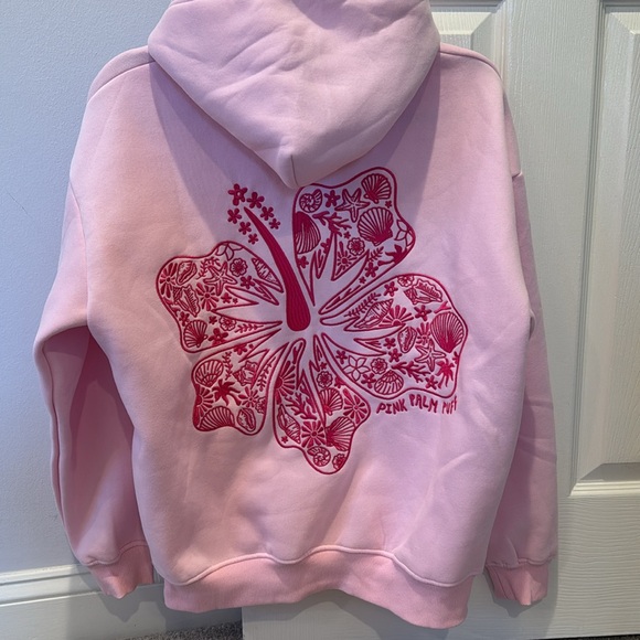 Pink Palm Puff Sweatshirt - Picture 3 of 3